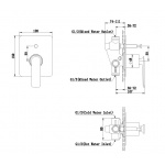 KOHLMAN EXPERIENCE Bateria wannowo-natryskowa podtynkowa szczotkowany grafit QW210EG