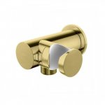 KOHLMAN Experience Brushed Gold Uchwyt słuchawkowy z przyłączem wody Złoty szczotkowany/Gold Brushed QW004AEGDB