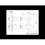 KOHLMAN Foxal Bateria wannowa termostatyczna QW433F