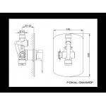 KOHLMAN Foxal Bateria prysznicowa QW220F