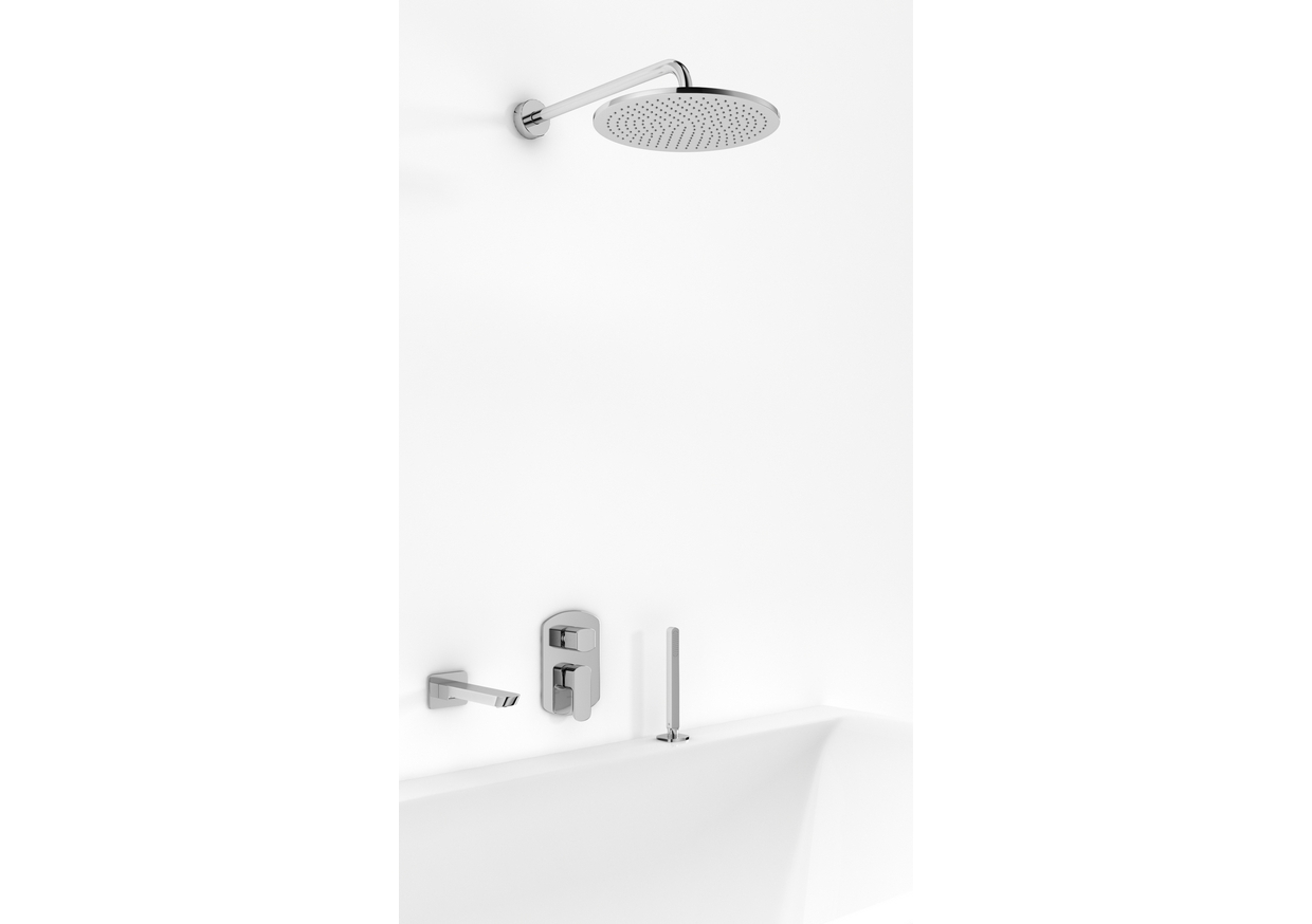 Kohlman Foxal Zestaw wannowo-natryskowy podtynkowy Chrom QW211FR35-009