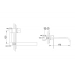 KOHLMAN NEXEN-S Bateria umywalkowa SQW185U