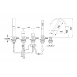 KOHLMAN NEXEN-S Bateria wannowa czterootworowa SQB244U