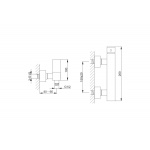 KOHLMAN SAXO Bateria prysznicowa QW120S