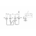 KOHLMAN SAXO Bateria wannowa czterootworowa QB244S