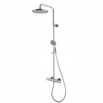 Carlo Frattini Serie 22 Bateria natryskowa z deszczownicą i zestawem natryskowym Chrom F3165/RP251CR