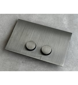      Gessi Ingranaggio Przycisk spłukujący Black Metal Brushed PVD 54635.707