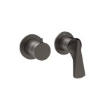 Gessi Ventaglio Bateria prysznicowa podtynkowa 2-drożna - element zewnętrzny Black Metal Brushed PVD 72038.707