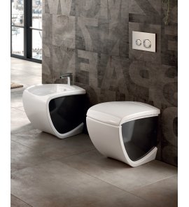 Hidra Hi-Line WC stojący Biały/Czarny HI10.012