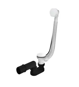 Hotbath Cobber Odpływ wannowy z przelewem Matt White P032.WH