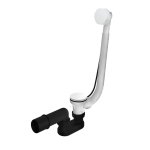 Hotbath Cobber Odpływ wannowy z przelewem Matt White P032.WH