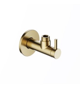 Hotbath Cobber Zawór kątowy z filtrem Brushed Brass PVD P2002.BBP