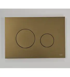 TECE Loop Przycisk spłukujący do WC podwójny 22x15 mosiądz metaliczny/sunrise 9240936