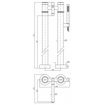 Zucchetti Savoir Bateria Wannowo-natryskowa wolnostojąca Podtynkowa elementy zewnętrzne chrom ZSV275.CC