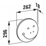 Laufen Florakids Element lustra 26,2x29,6 cm zielony H 461611 003 472 1