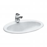 Laufen Indova Umywalka wpuszczana w blat 61x48 cm biała H 811392 000 000 1