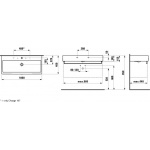 Laufen Living City Umywalka ścienna 100x46 cm biała H 818437 000 104 1