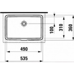 Laufen Living City Umywalka podblatowa 53,5x36 cm biała H 812431 000 109 1