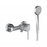Laufen Lua Bateria natryskowa jednouchwytowa ścienna,  zestawem prysznicowym Chrom H 331081 004 131 1