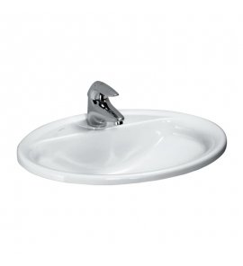 Laufen Pro B Umywalka wpuszczana w blat 56x44 cm biała H 813951 000 104 1