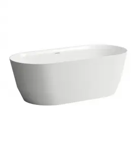 Laufen Pro Wanna wolnostojąca wykonana z materiału kompozytowego Marbond 165x75 cm biała H 239952 000 000 1