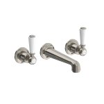 Lefroy Brooks Classic Bateria umywalkowa 3-otworowa podtynkowa Silver Nickel WL1212NK