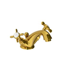 Lefroy Brooks Classic Bateria umywalkowa jednootworowa z korkiem automatycznym Polished Brass LB1189PB