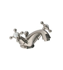 Lefroy Brooks Classic Bateria umywalkowa jednootworowa z korkiem automatycznym Silver Nickel CH1189NK