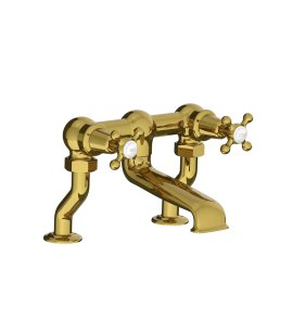 Lefroy Brooks Classic Bateria wannowa 2-otworowa Polished Brass CH1107PB