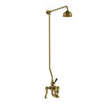 Lefroy Brooks Classic Bateria wannowa 2-otworowa z deszczownicą Ø 200 mm Antique Gold DMBL8822AG