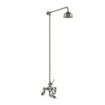 Lefroy Brooks Classic Bateria wannowa termostatyczna 2-otworowa ścienna z deszczownicą Ø 200 mm Silver Nickel WMGD8822NK