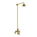 Lefroy Brooks Classic Bateria wannowa termostatyczna 2-otworowa ścienna z deszczownicą Ø 200 mm Polished Brass WMGD8822PB