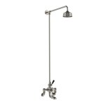 Lefroy Brooks Classic Bateria wannowa termostatyczna 2-otworowa ścienna z deszczownicą Ø 200 mm Silver Nickel WMBL8822NK