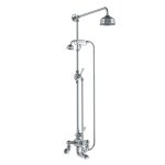 Lefroy Brooks Classic Bateria wannowa termostatyczna 2-otworowa ścienna z deszczownicą Ø 129 mm i zestawem prysznicowym Chrom WMGD8824CP