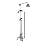 Lefroy Brooks Classic Bateria wannowa termostatyczna 2-otworowa ścienna z deszczownicą Ø 200 mm i zestawem prysznicowym Chrom WMBL8825CP