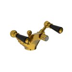 Lefroy Brooks Classic Bateria bidetowa z korkiem automatycznym Antique Gold BL1195AG