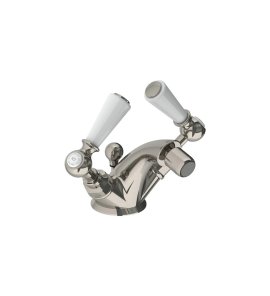 Lefroy Brooks Classic Bateria bidetowa z korkiem automatycznym Silver Nickel WL1199NK
