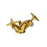 Lefroy Brooks Classic Bateria bidetowa z korkiem automatycznym Polished Brass LS1199PB