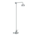 Lefroy Brooks Classic Bateria natryskowa termostatyczna ścienna z deszczownicą Ø 129 mm i zestawem prysznicowym Chrom GD8701CP