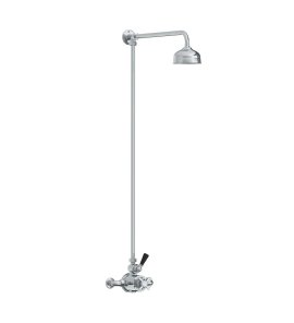 Lefroy Brooks Classic Bateria natryskowa termostatyczna ścienna z deszczownicą Ø 129 mm Chrom BL8701CP