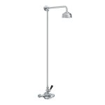 Lefroy Brooks Classic Bateria natryskowa termostatyczna ścienna z deszczownicą Ø 200 mm i zestawem prysznicowym Chrom BL8702CP