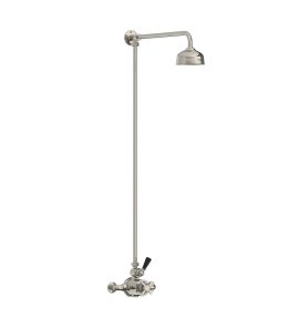 Lefroy Brooks Classic Bateria natryskowa termostatyczna ścienna z deszczownicą Ø 129 mm Silver Nickel BL8701NK