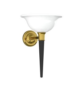 Lefroy Brooks Classic Kinkiet dekoracyjny w kształcie pochodni Antique Gold LB4018AG