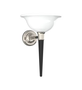Lefroy Brooks Classic Kinkiet dekoracyjny w kształcie pochodni Silver Nickel LB4018NK