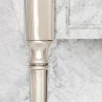 Lefroy Brooks Classic Konsola pod umywalkę z białego marmuru Silver Nickel LB6334WH-NK