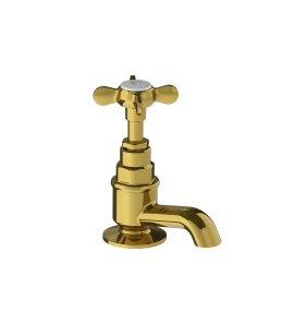 Lefroy Brooks Classic Kran umywalkowy stojący z krótką wylewką Polished Brass LBX1135PB