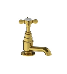 Lefroy Brooks Classic Kran umywalkowy stojący z wylewką Polished Brass LBX1422PB