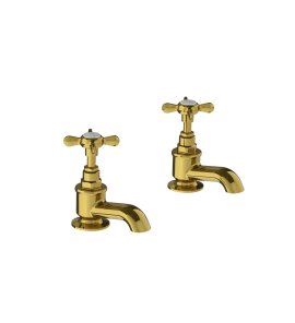 Lefroy Brooks Classic Kran wannowy stojący - zestaw Polished Brass LB1154PB