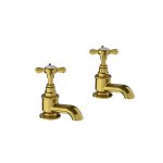 Lefroy Brooks Classic Kran wannowy stojący - zestaw Polished Brass LB1154PB