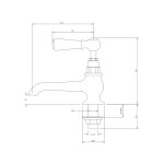 Lefroy Brooks Classic Krany umywalkowe stojące - zestaw Polished Brass WL8030PB